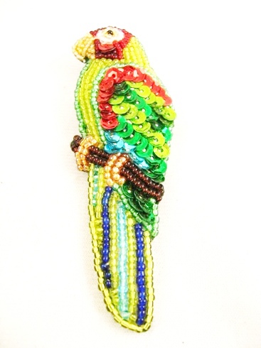 Large Parrot Brooch