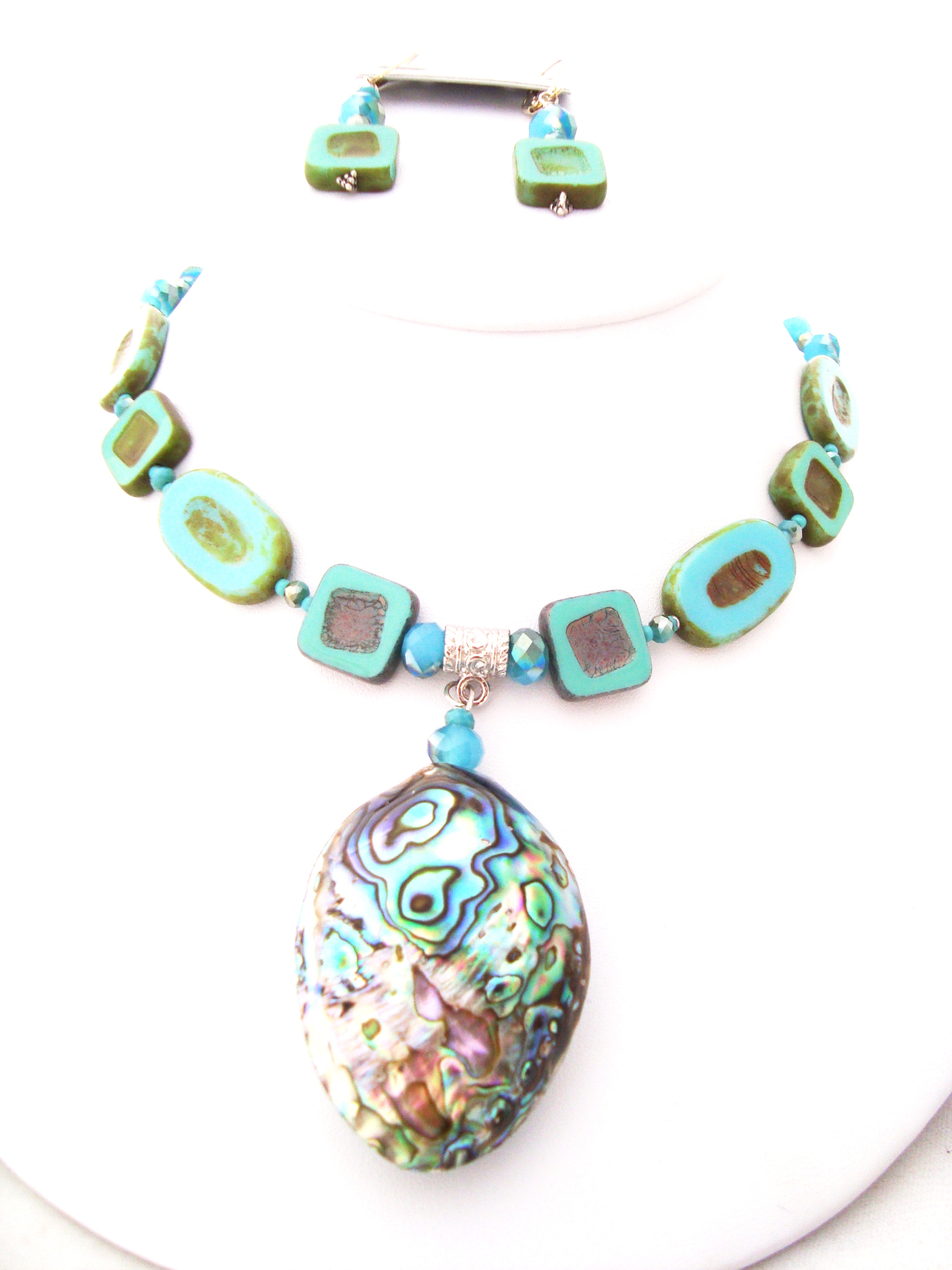 Abalone Big Island Necklace Set