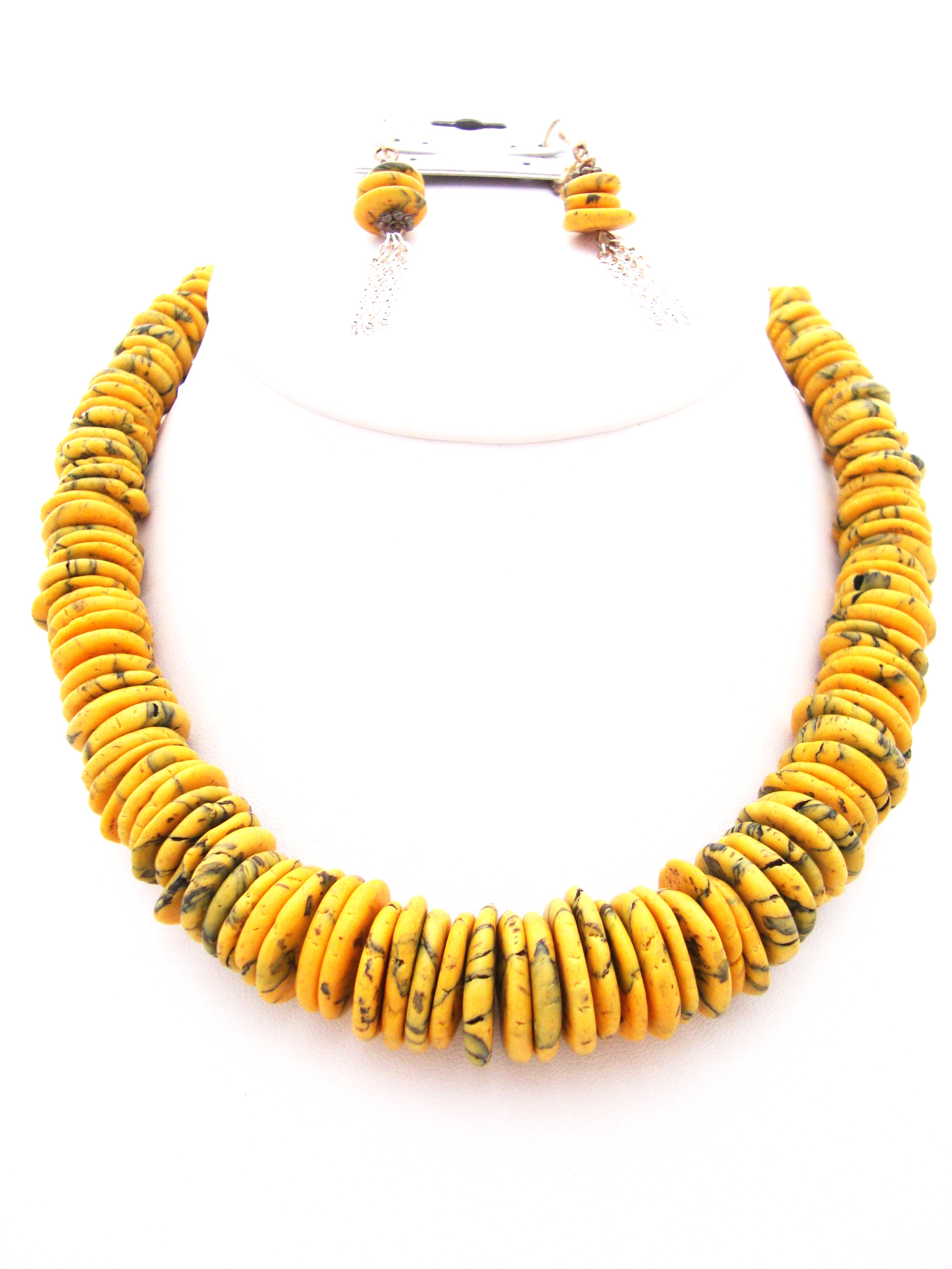 Yellow Turquoise Necklace Set