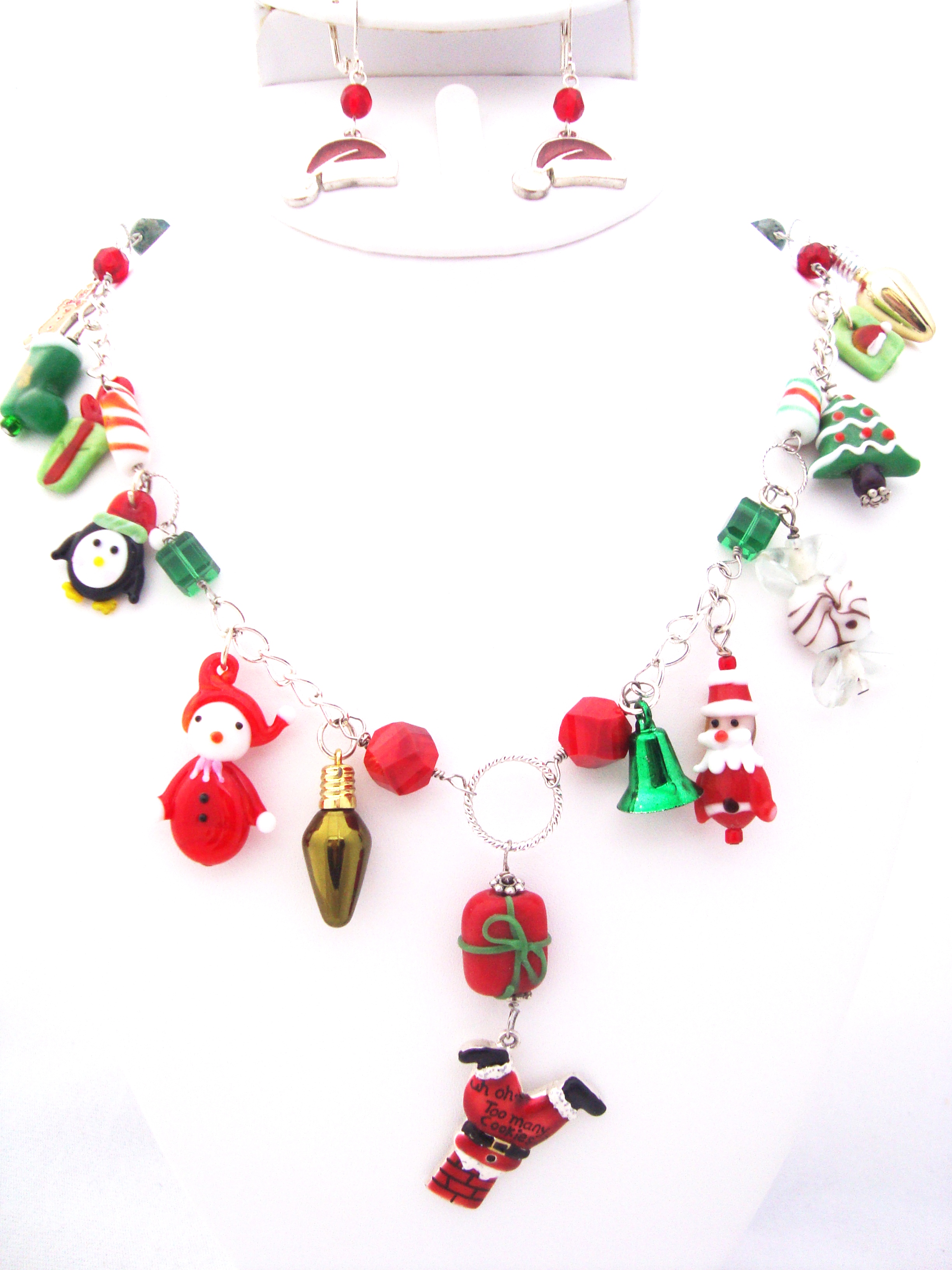 Oh! Too Many Cookies Santa Necklace Set