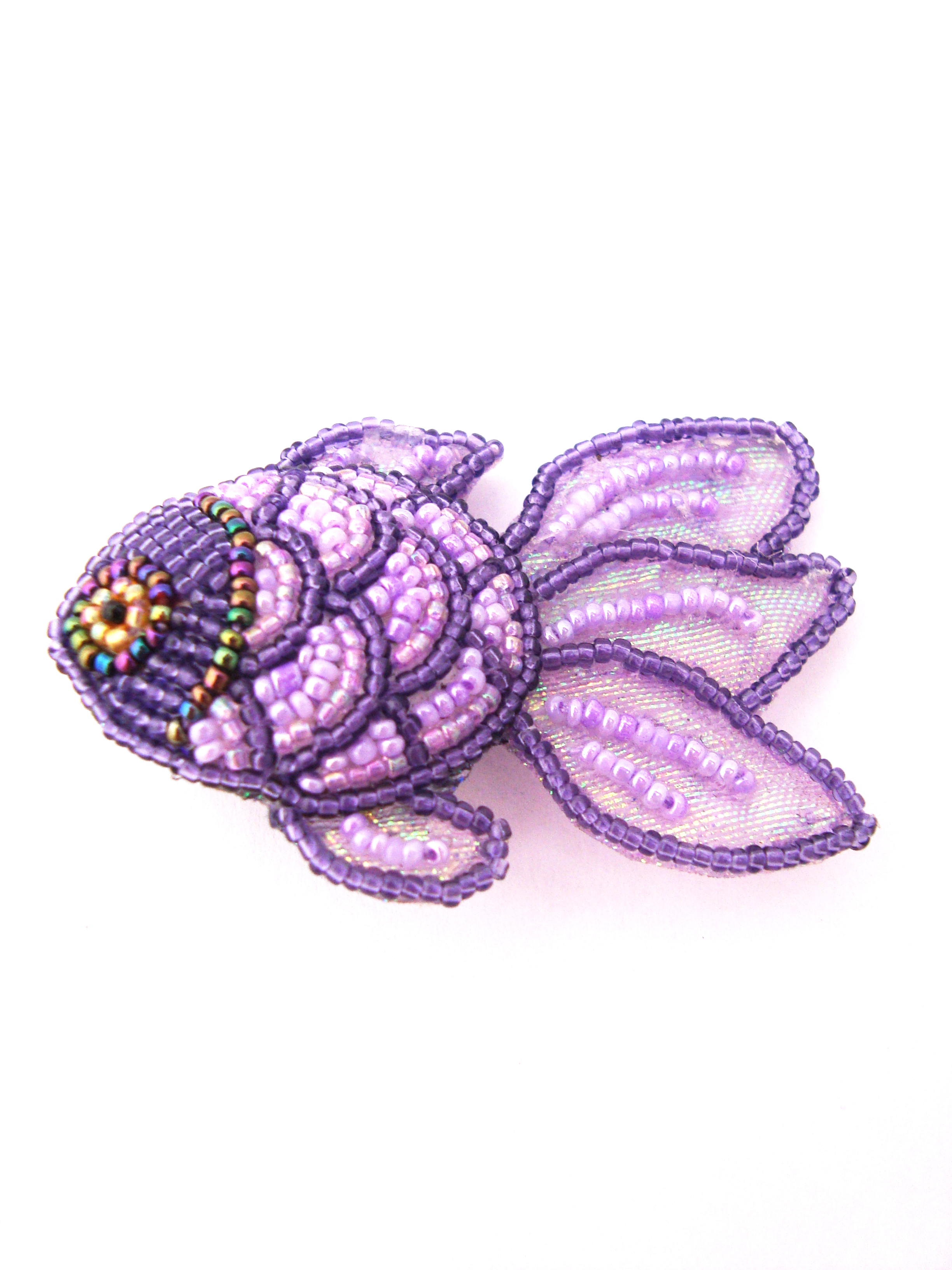 Purple Fish Brooch