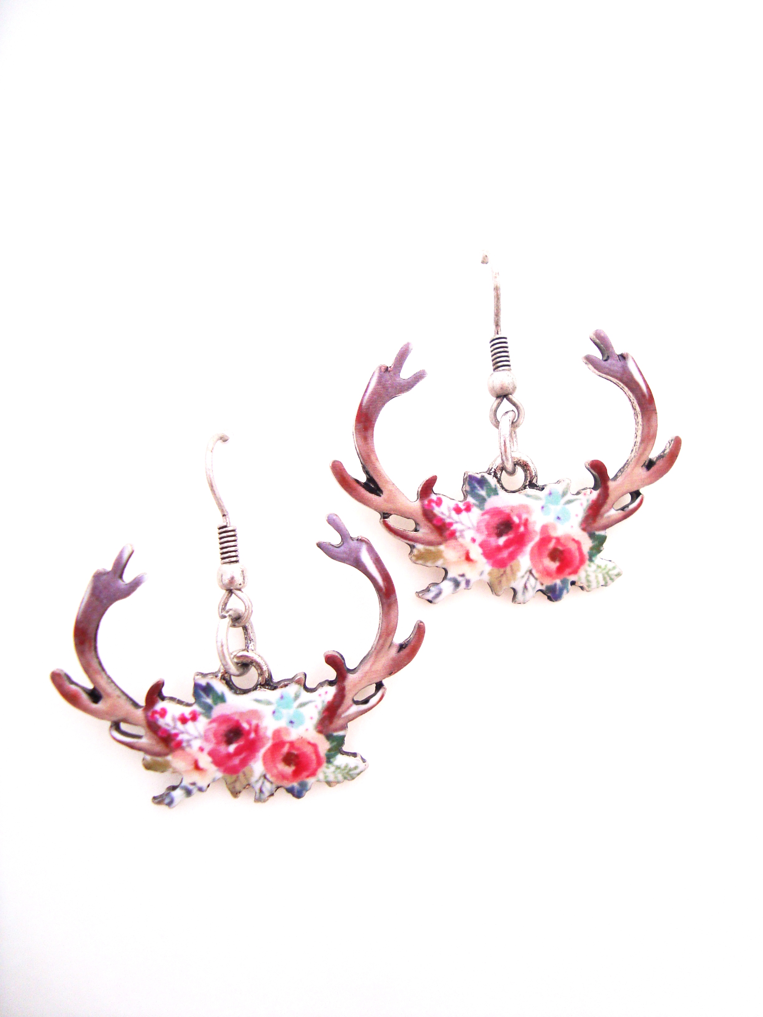 Floral Antlers Earrings