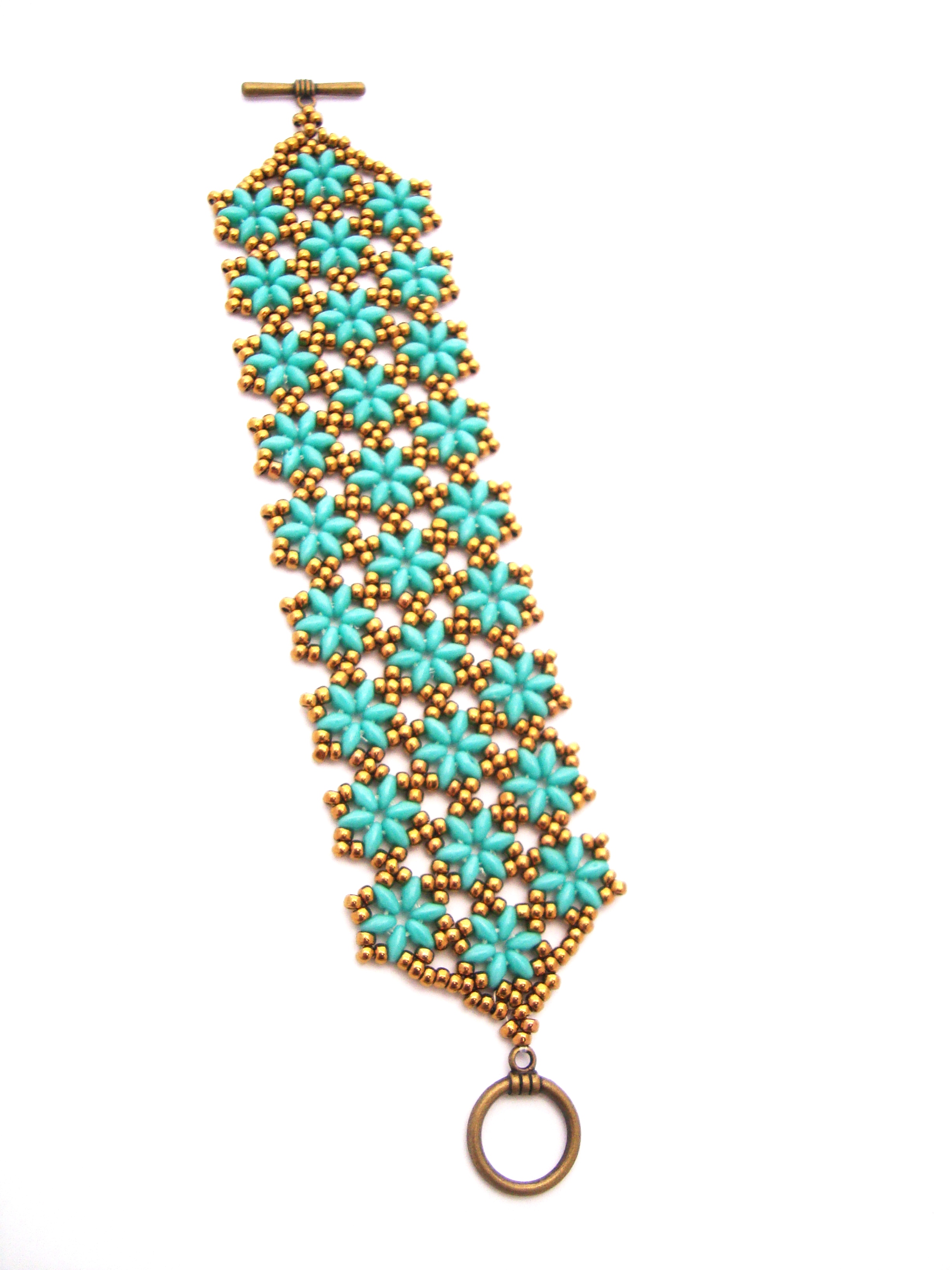 Turquoise Beads in Bloom Bracelet