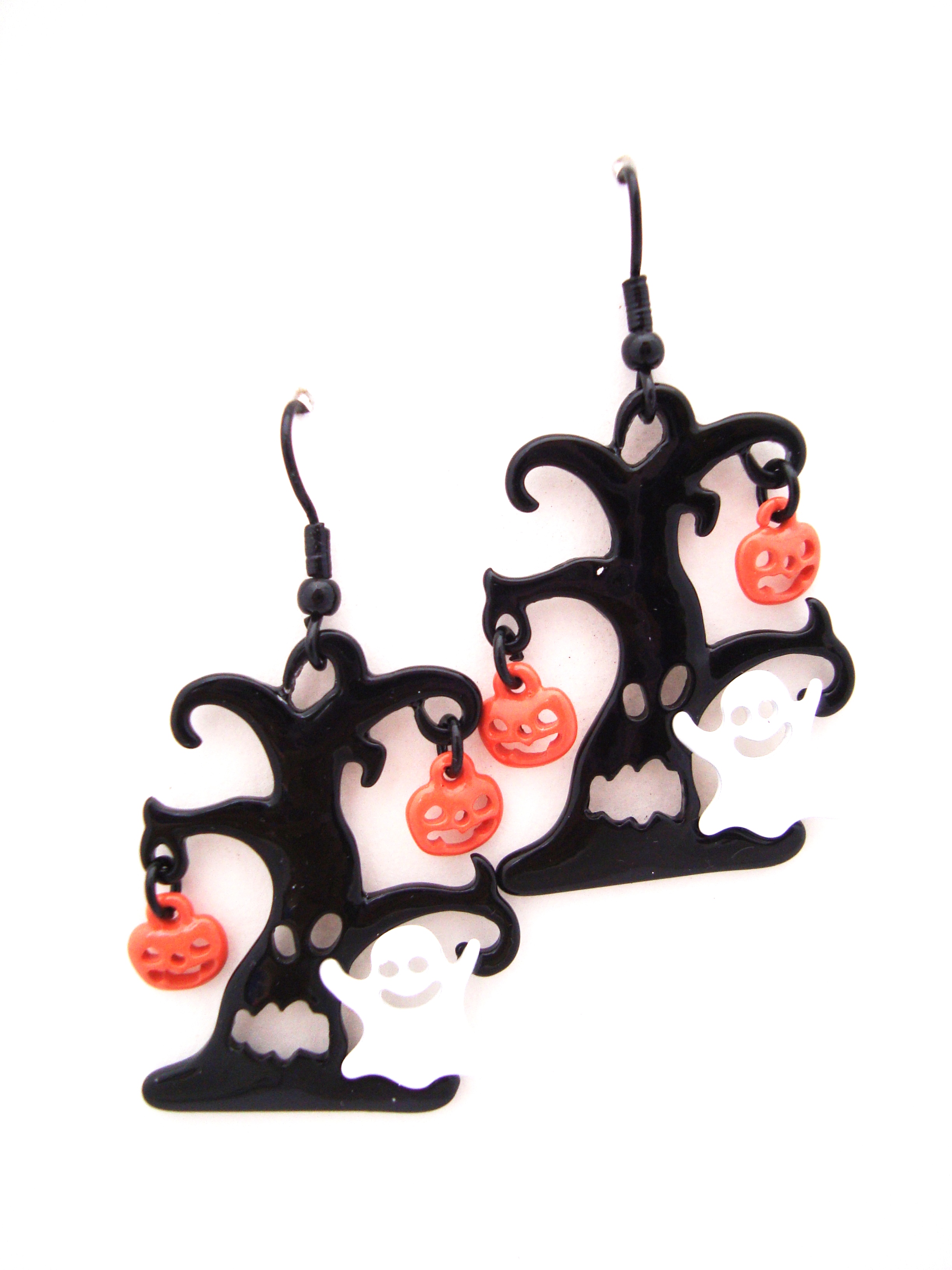 Halloween Spooky Ghost Tree Earrings