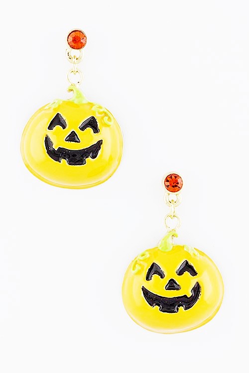 Halloween Pumpkin Dangle Earrings
