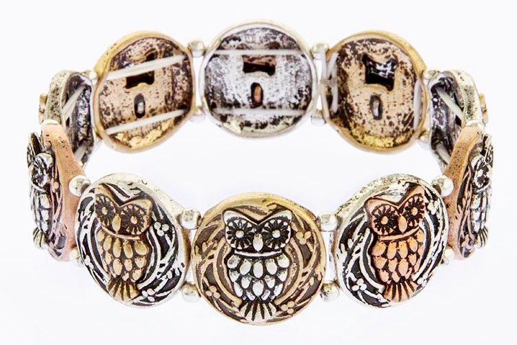 Wise Owl Stretch Bracelet