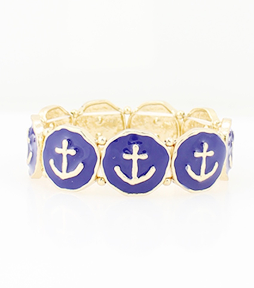 Nautical Anchor Stretch Bracelet