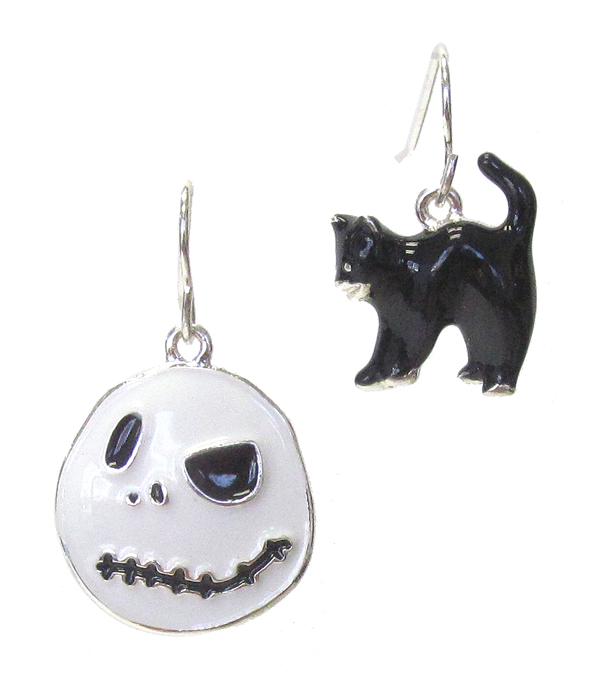 Black Cat and Ghost Earrings